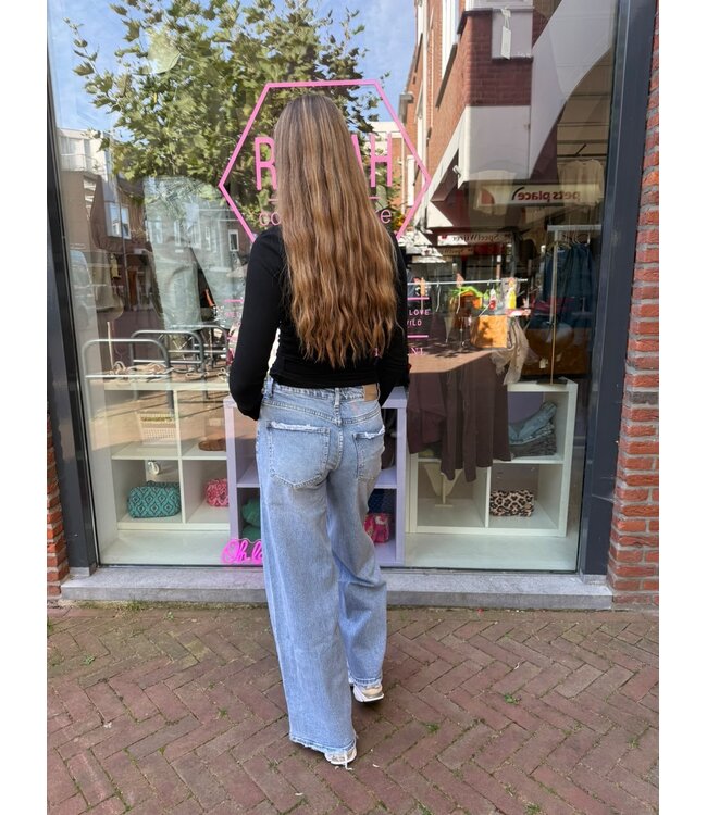 Blake Wide Leg Jeans - Blue