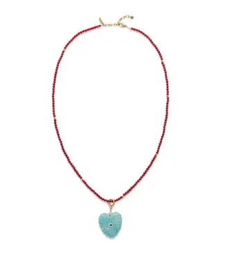 Le Veer Heart on Fire Ketting