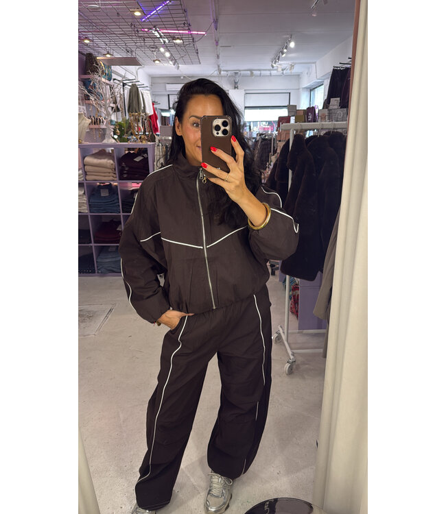 Marlow Track Pants - Brown