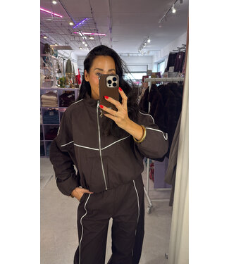 Marlow Track Jacket - Brown