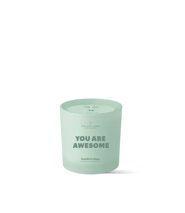 The Giftlabel Frosted Candle - You are  Awesome