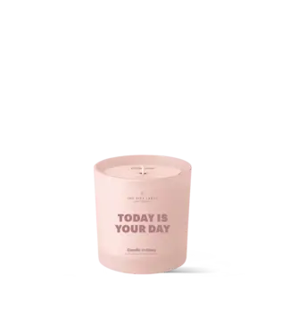 The Giftlabel Frosted Candle - Today is your Day