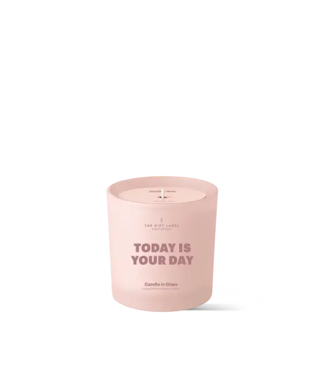 The Giftlabel Frosted Candle - Today is your Day