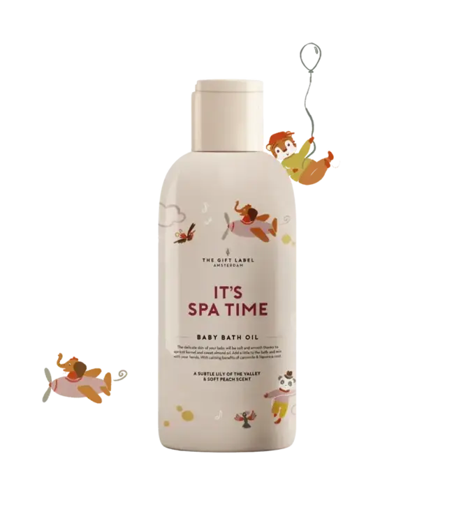 The Giftlabel Baby Bath Oil -It's Spa Time