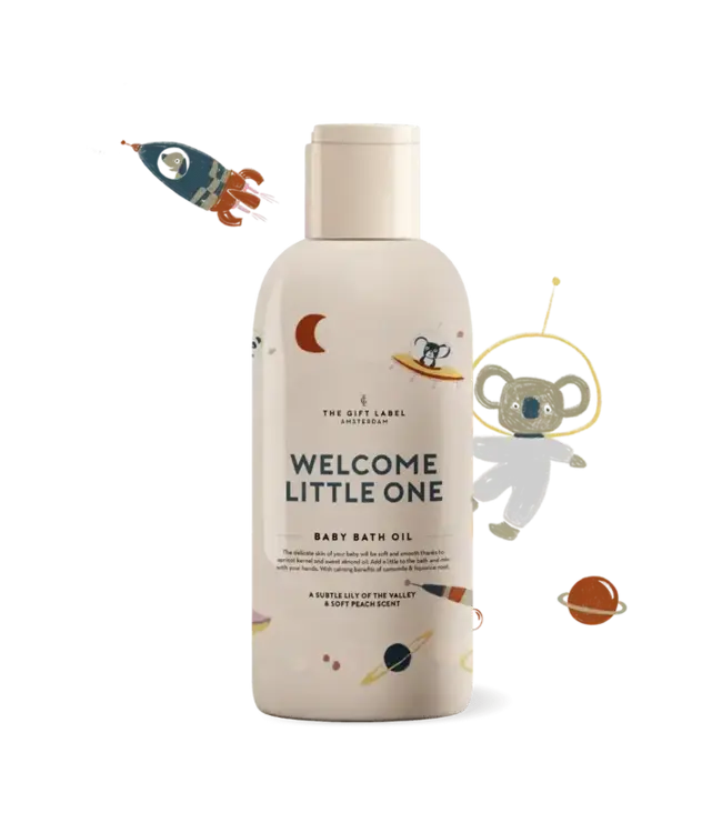 The Giftlabel Baby Bath Oil - Welcom Little One