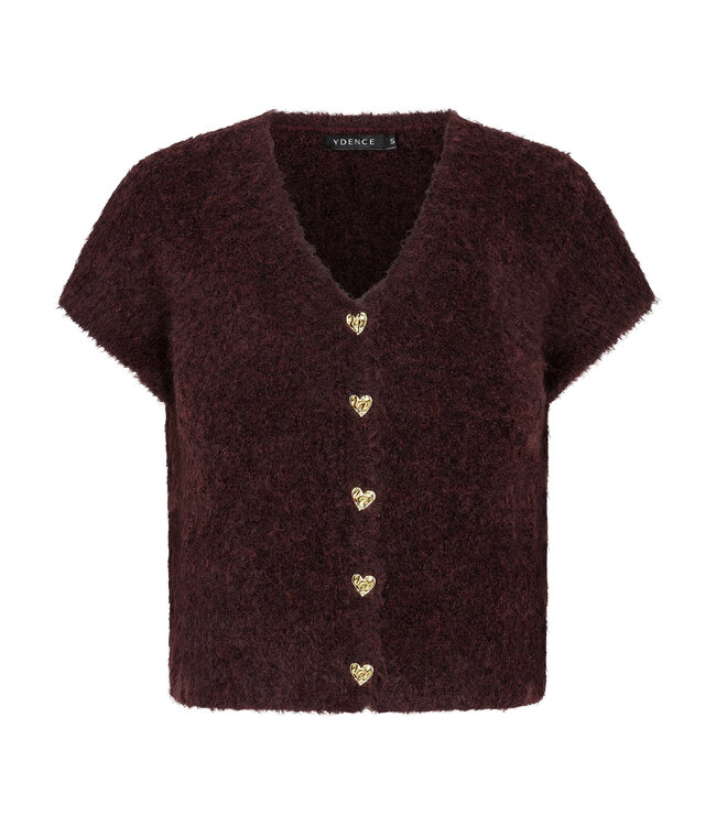 Knitted Cardigan Rochelle - Dark brown