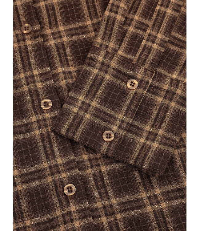 Blouse Isa - Brown Check