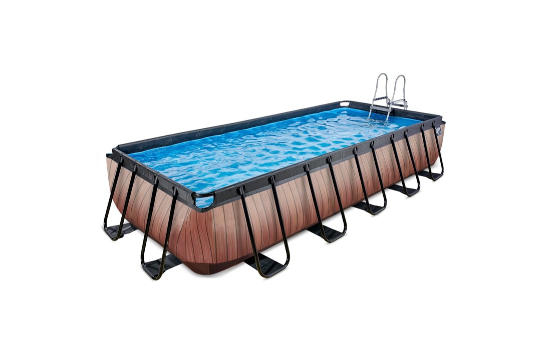 EXIT Toys zwembad Wood 540x250x100cm met filterpomp