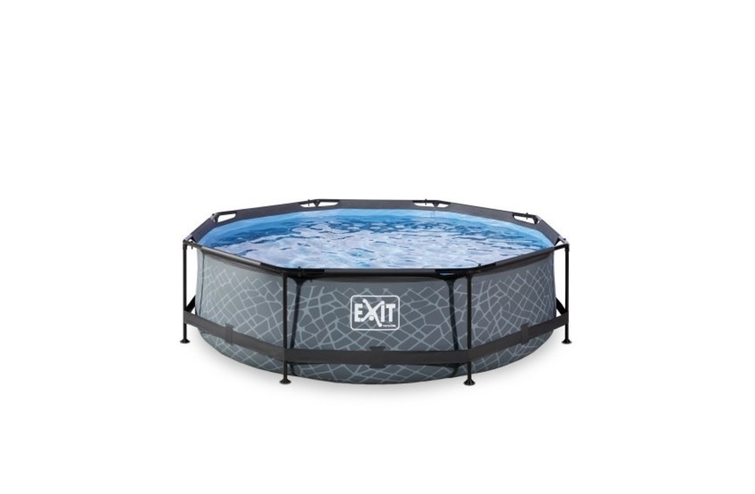 EXIT Toys zwembad Stone ø300x76cm met filterpomp