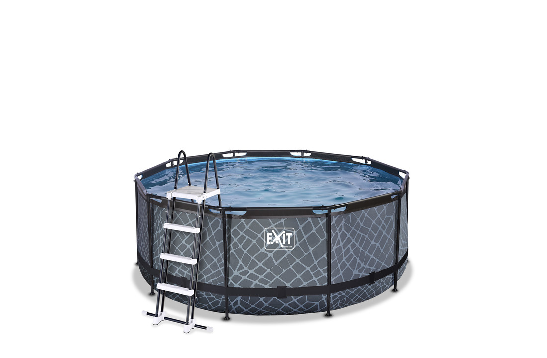 EXIT Toys zwembad Stone ø360x122cm met zandfilterpomp