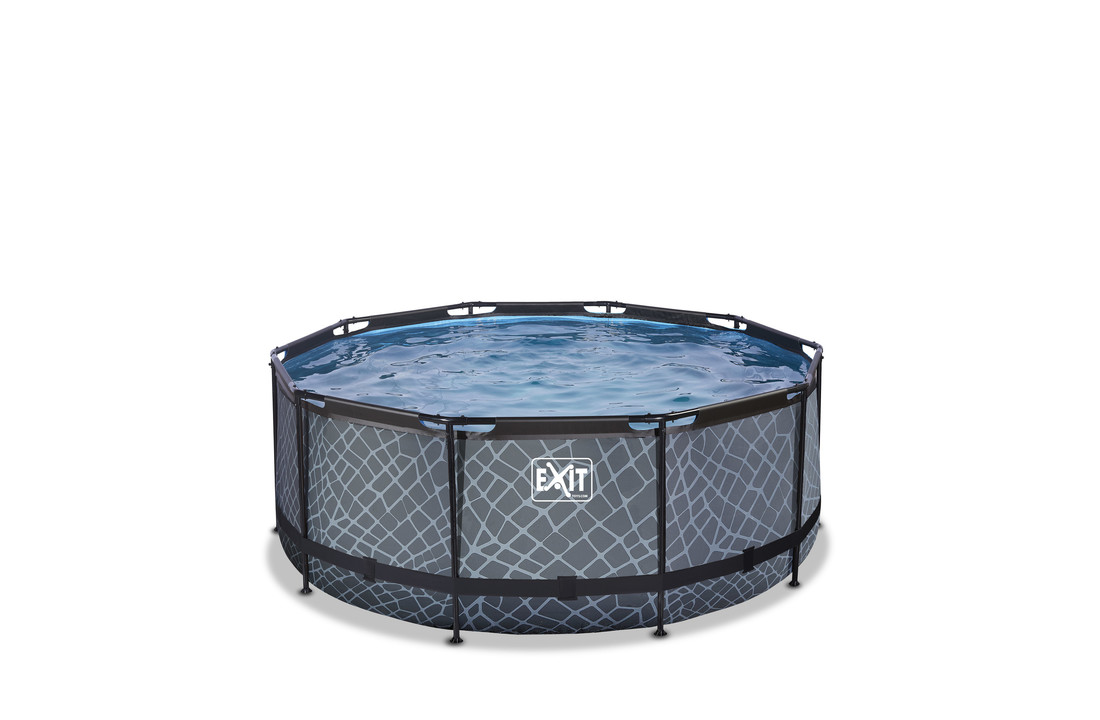 EXIT Toys zwembad Stone ø360x122cm met zandfilterpomp
