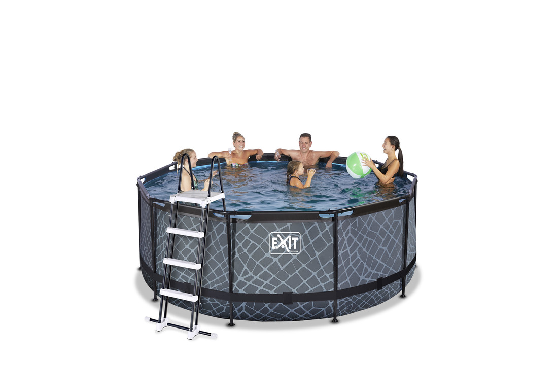 EXIT Toys zwembad Stone ø360x122cm met zandfilterpomp
