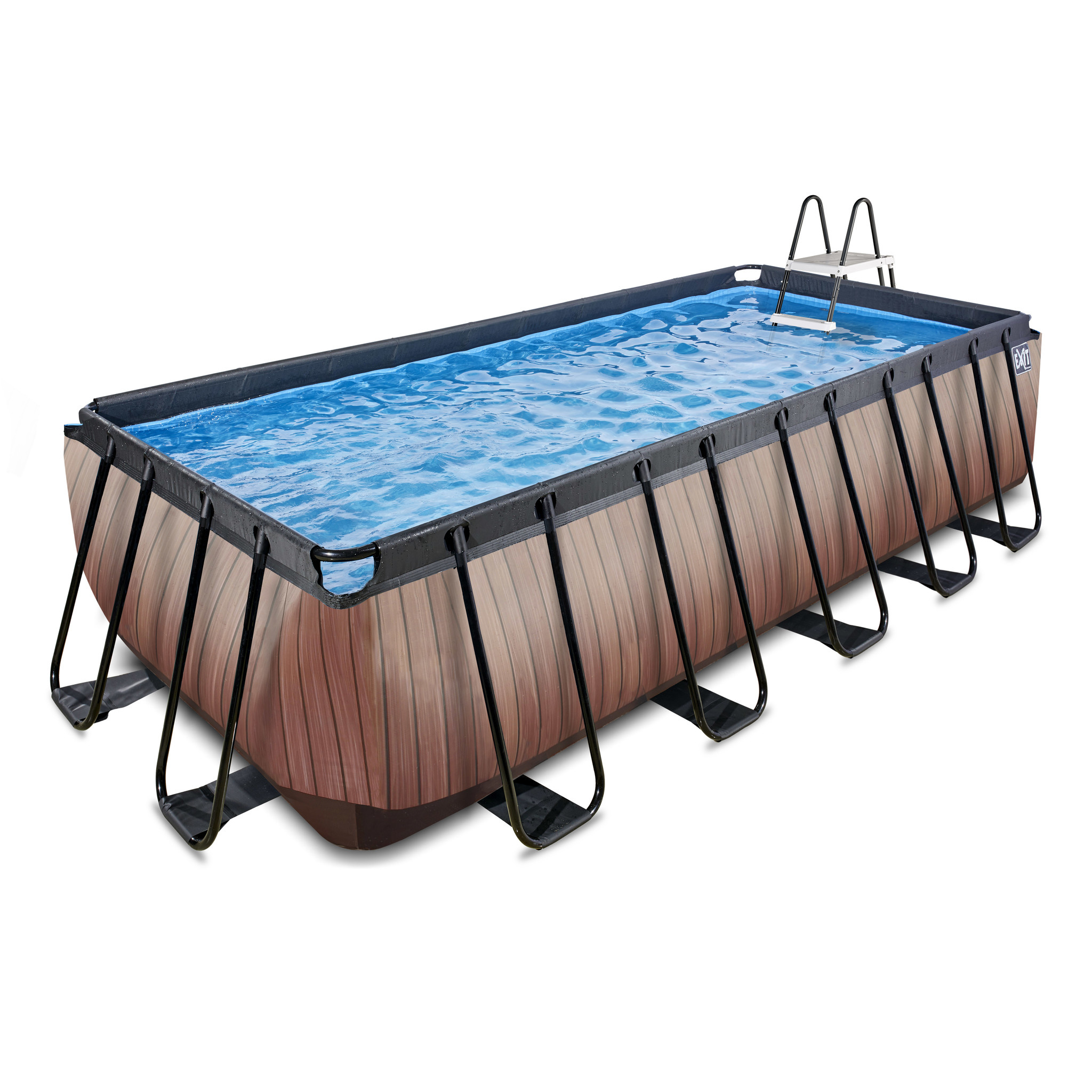 EXIT Toys zwembad Wood 540x250x122cm met zandfilterpomp