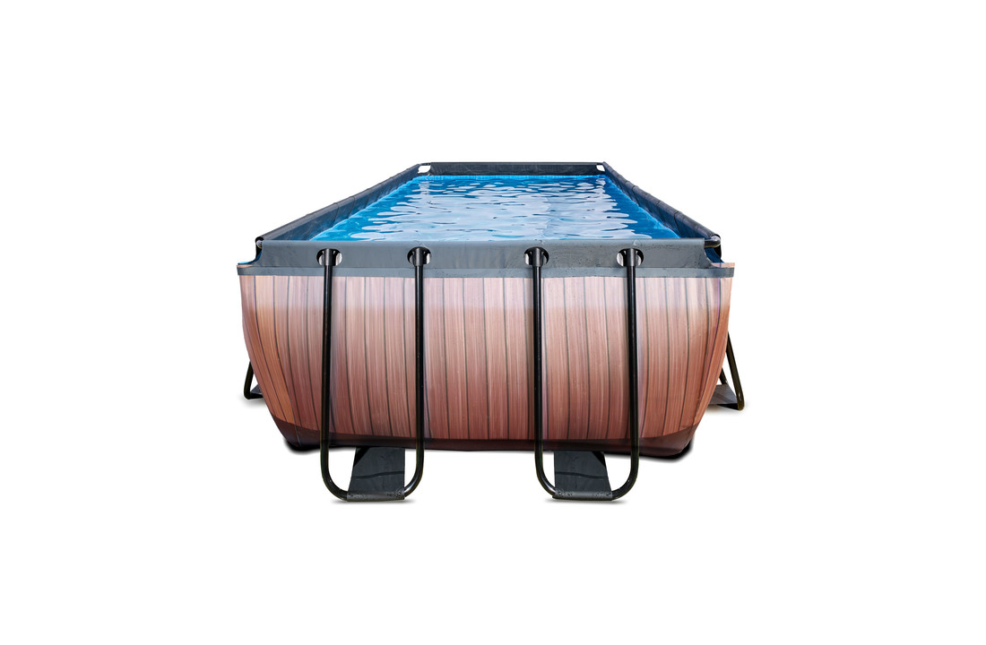 EXIT Toys zwembad Wood 540x250x122cm met zandfilterpomp
