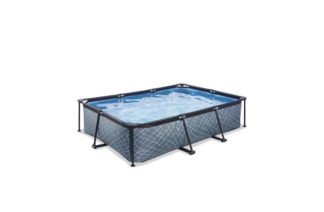 EXIT Toys zwembad Stone 300x200x65cm met filterpomp