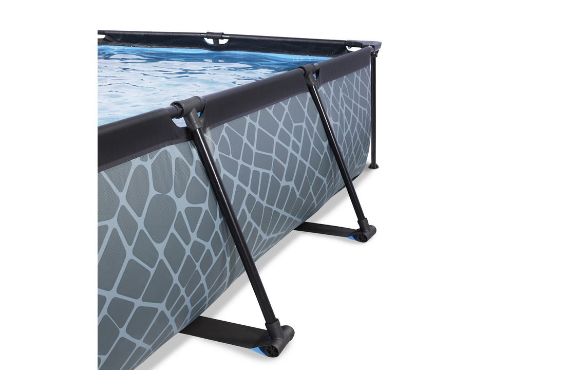EXIT Toys zwembad Stone 300x200x65cm met filterpomp