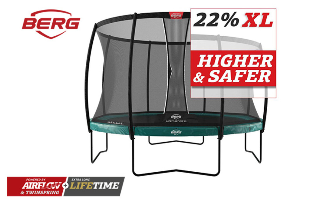 BERG Elite 430 groen + Safetynet Deluxe XL