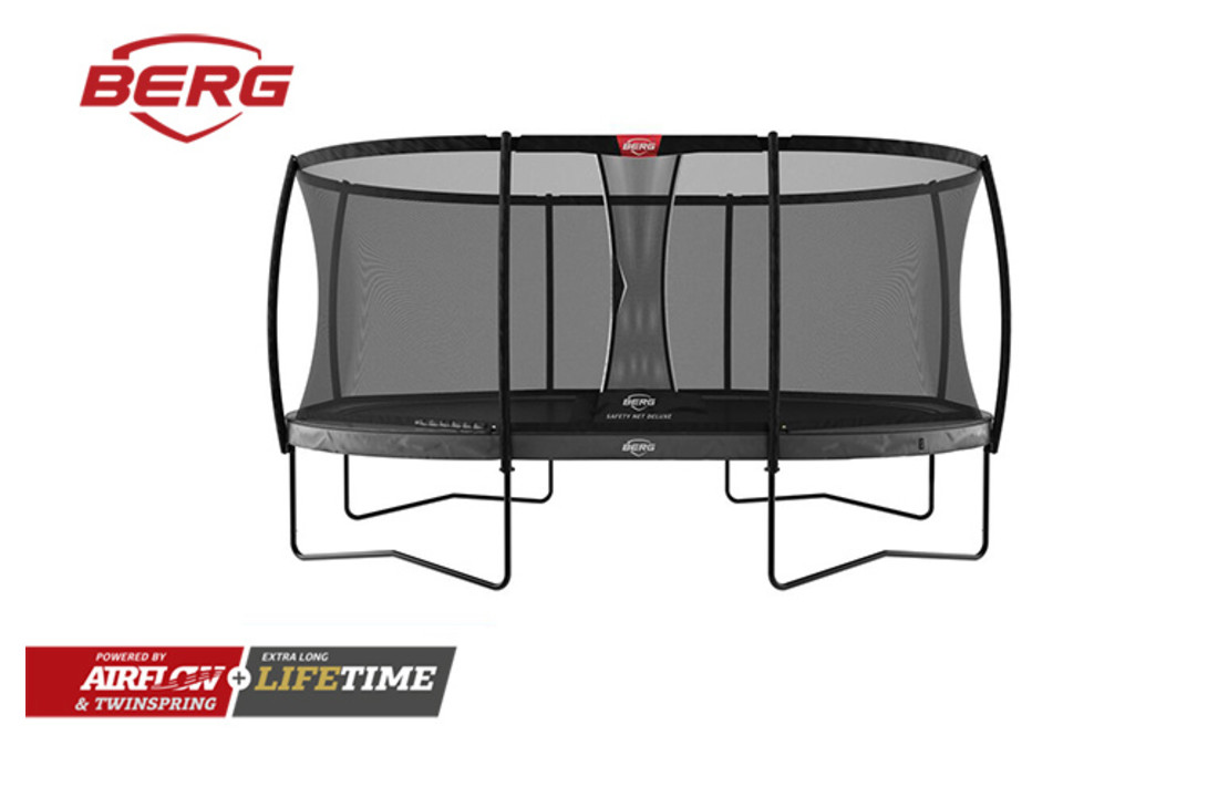 BERG Grand Elite 520 grijs + Safetynet Deluxe