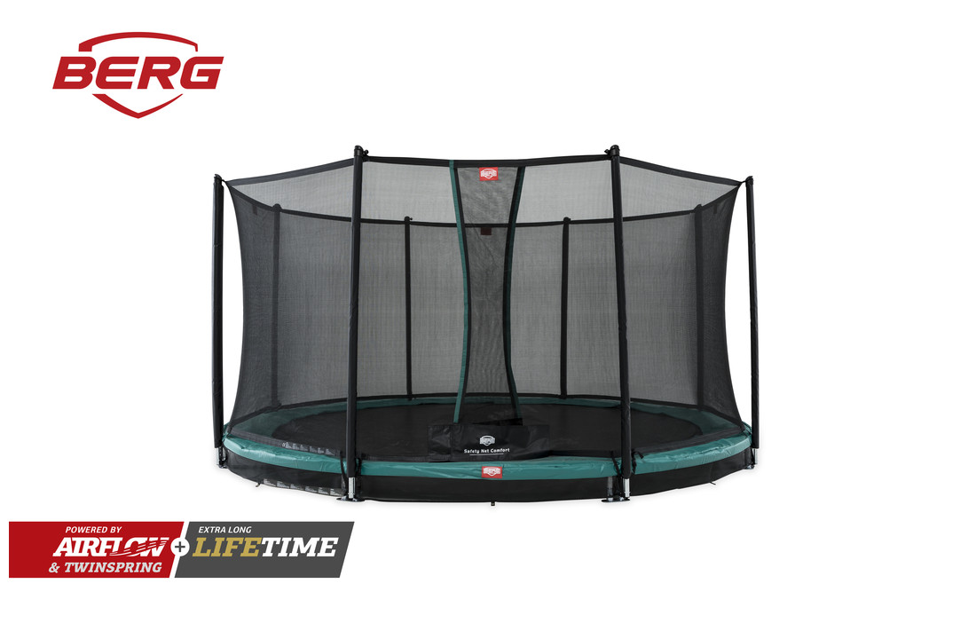 BERG InGround Champion 380 groen + Safetynet Comfort