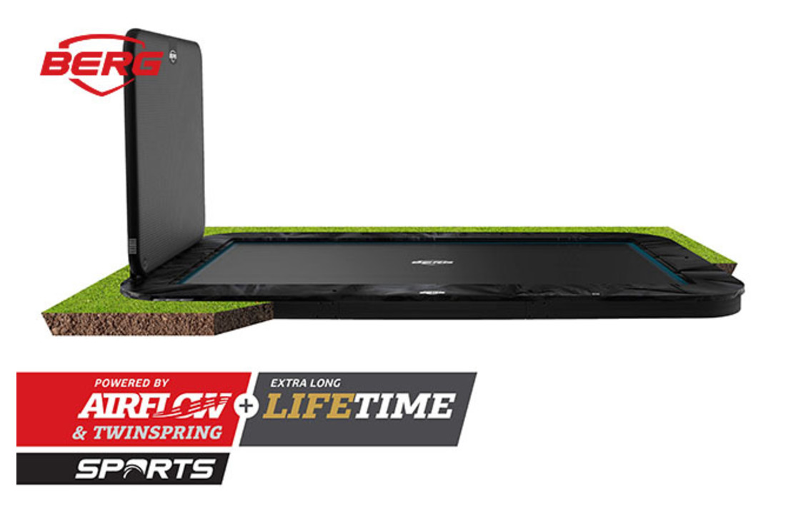 BERG Ultim Elite Flatground 500 zwart + AeroWall