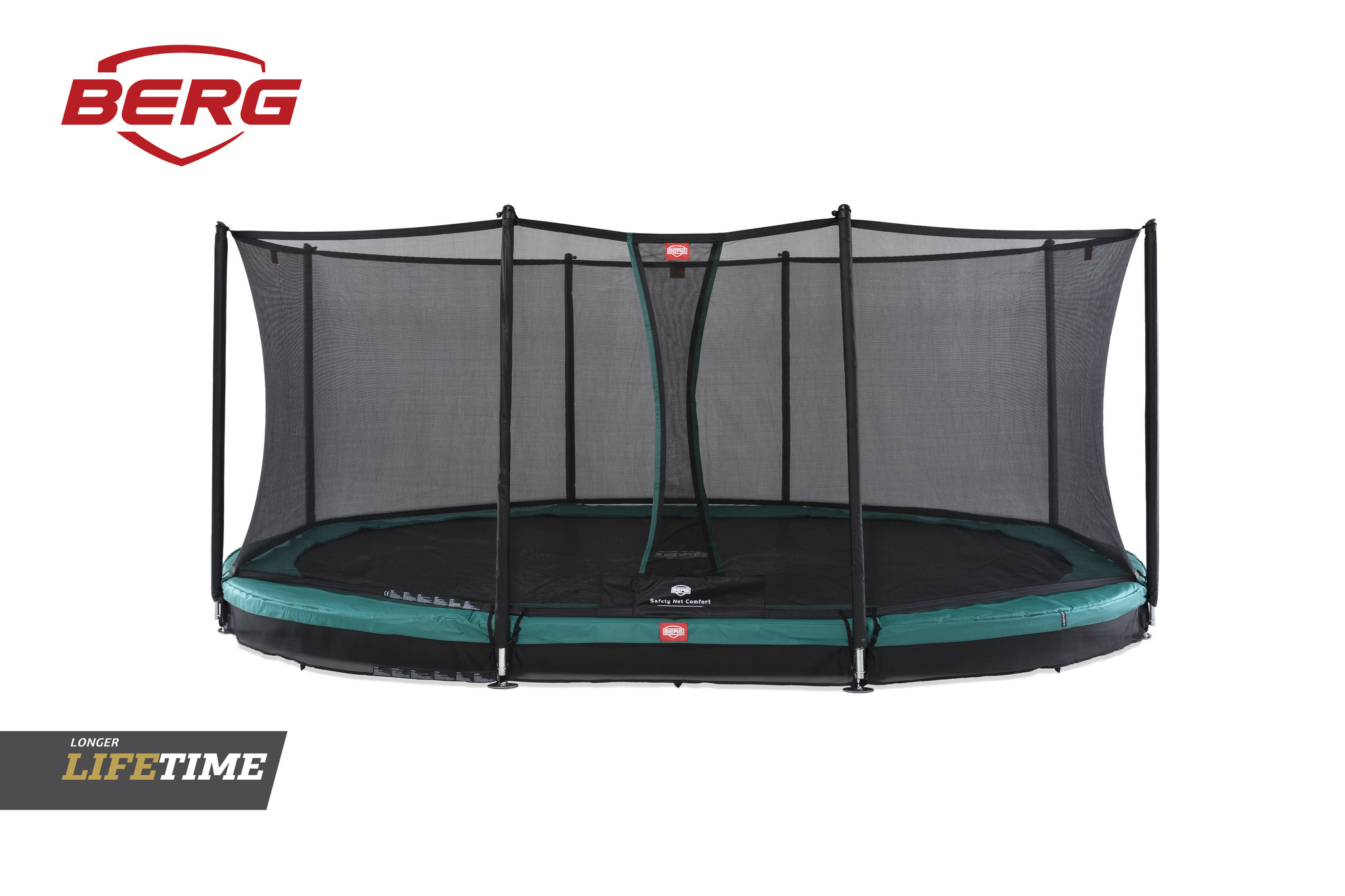 BERG Grand Favorit InGround 520 Groen + Safetynet Comfort