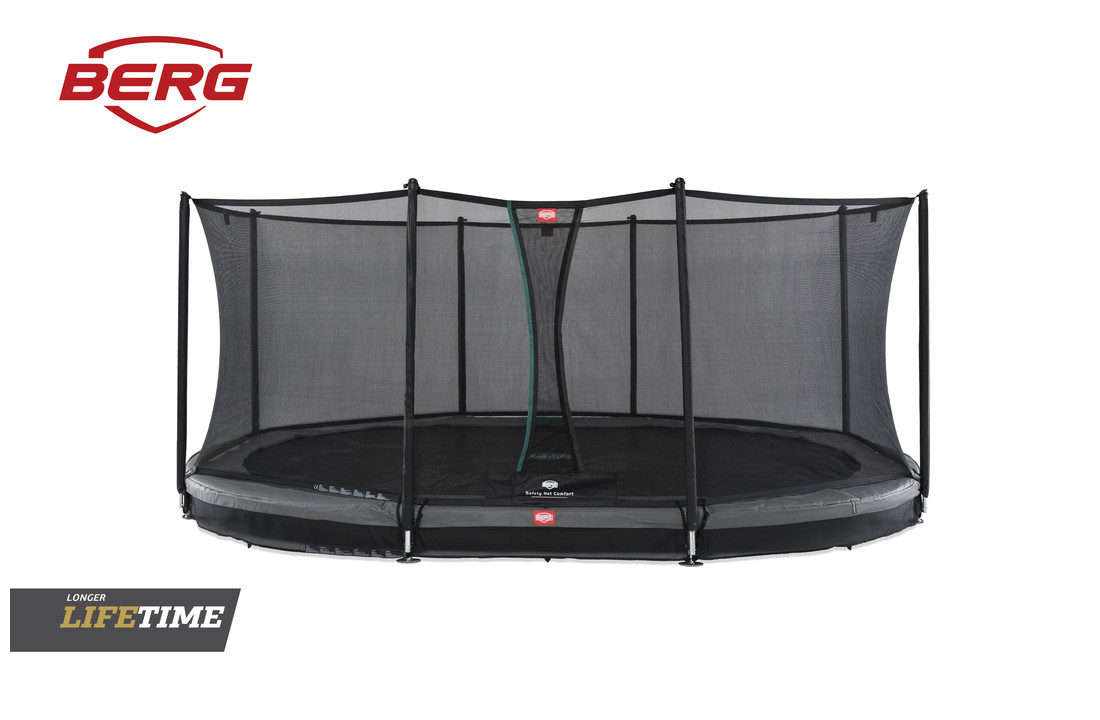 BERG Grand Favorit InGround 520 Grijs + Safetynet Comfort