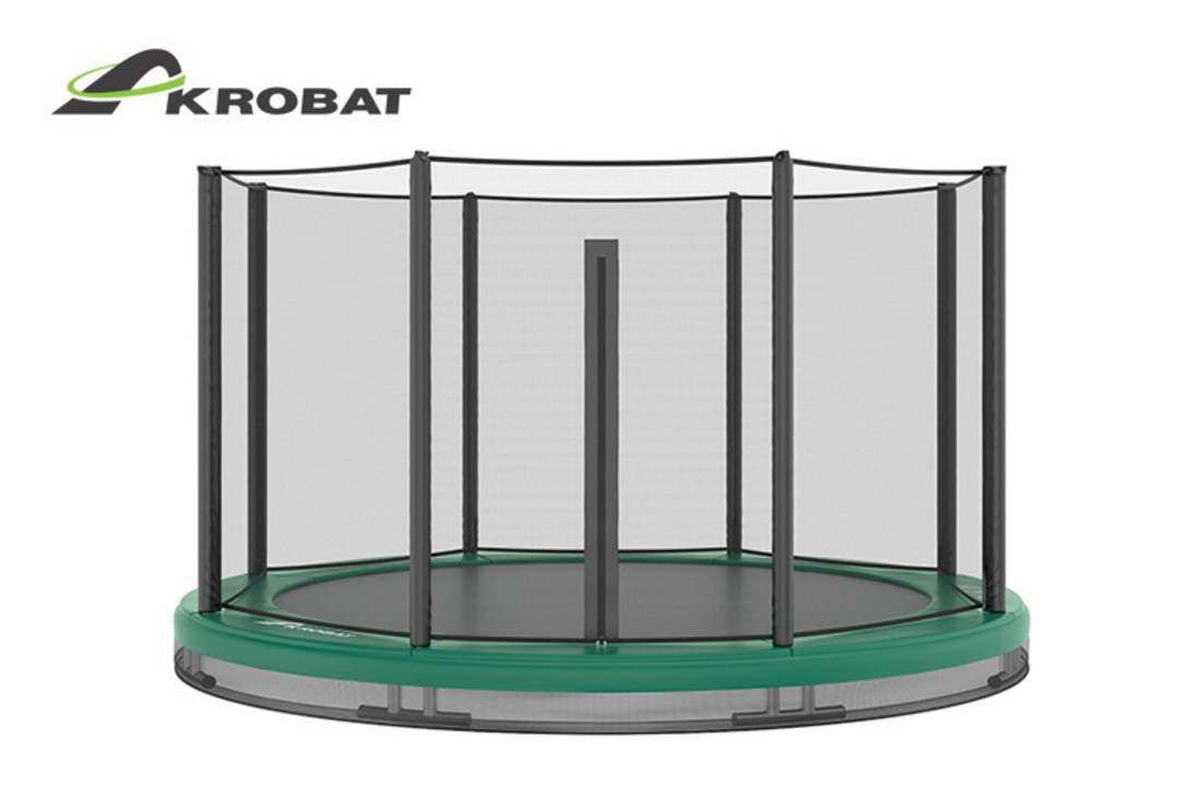 Akrobat Orbit InGround 244 Groen incl. veiligheidsnet
