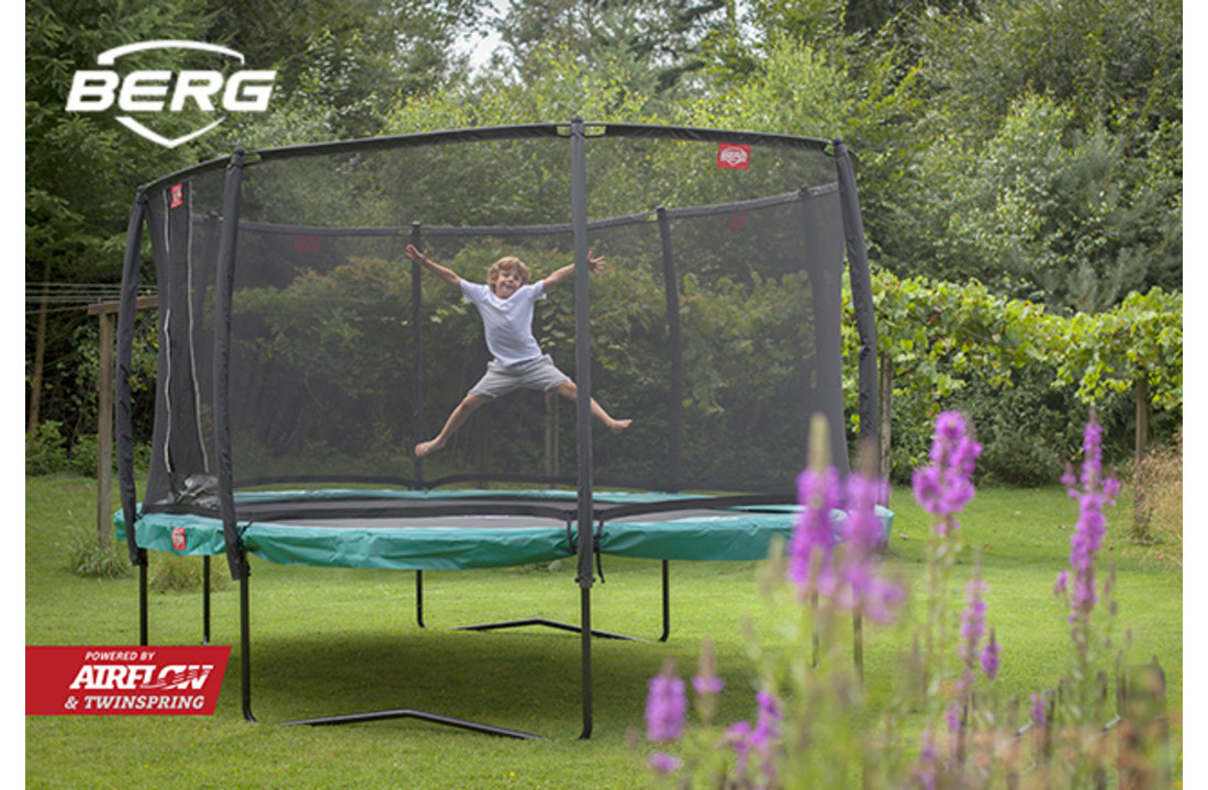 BERG Grand Champion 350 groen + Safetynet Deluxe