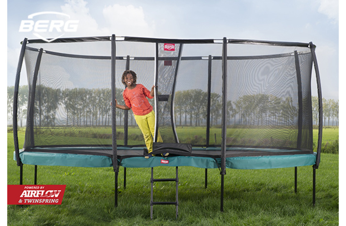 BERG Grand Champion 520 groen + Safetynet Deluxe