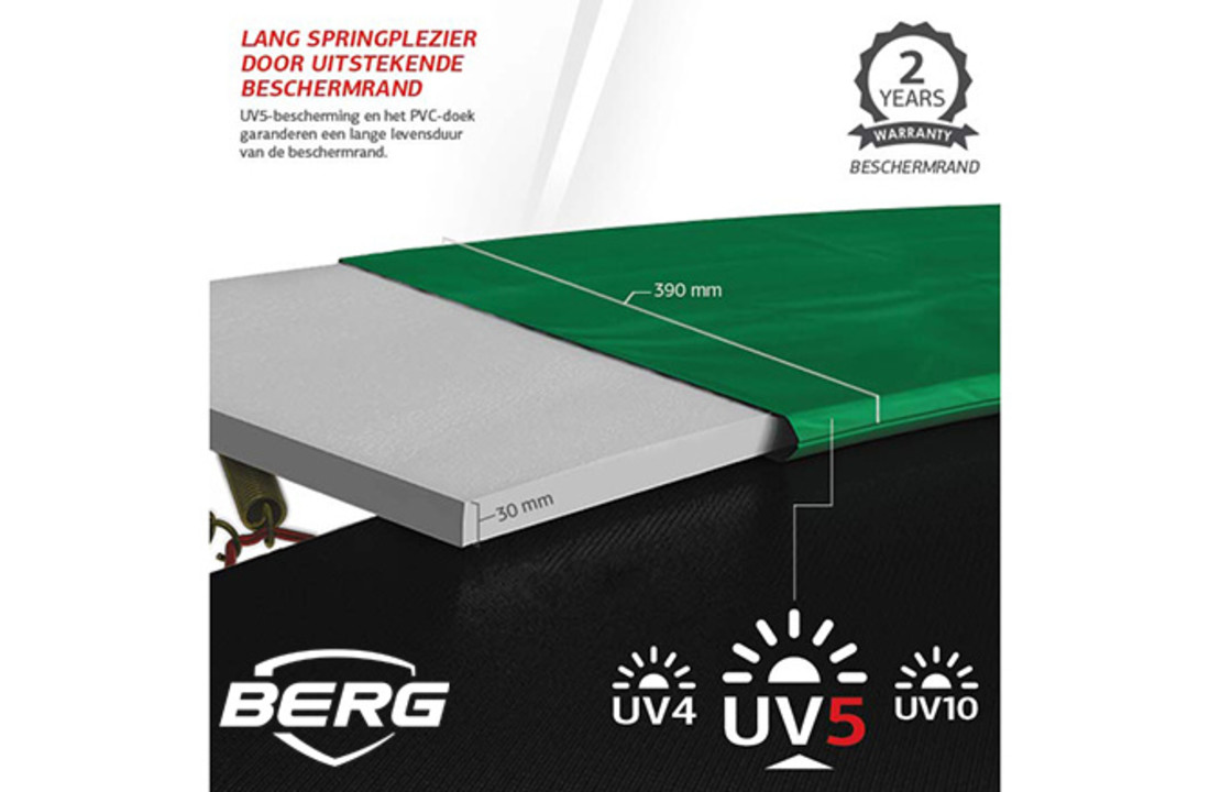 BERG Grand Champion 520 groen + Safetynet Deluxe XL
