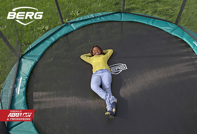 BERG InGround Champion 430 groen + Safetynet Comfort