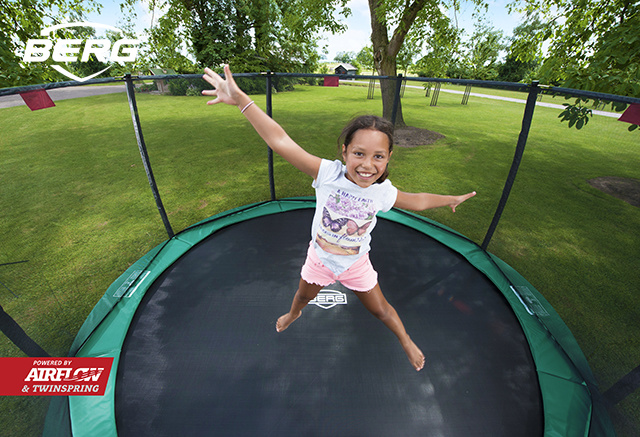 BERG InGround Champion 380 groen + Safetynet Deluxe