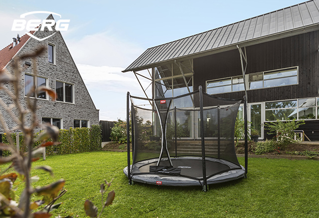 BERG InGround Favorit 200 Grijs + Safetynet Comfort