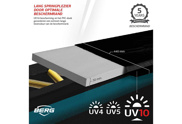 BERG Ultim Elite Flatground 500 grijs + Safetynet Deluxe XL