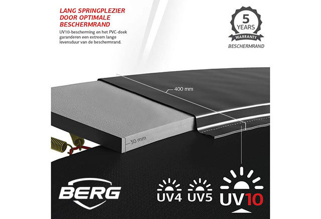 BERG Grand Elite 520 grijs + Safetynet Deluxe XL