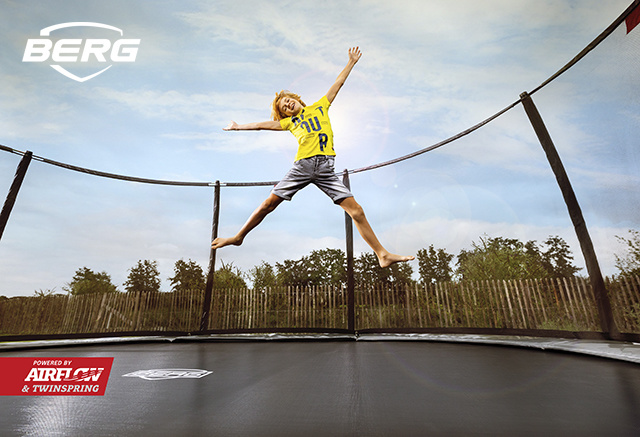 BERG Grand Elite InGround 520 grijs + Safetynet Deluxe XL