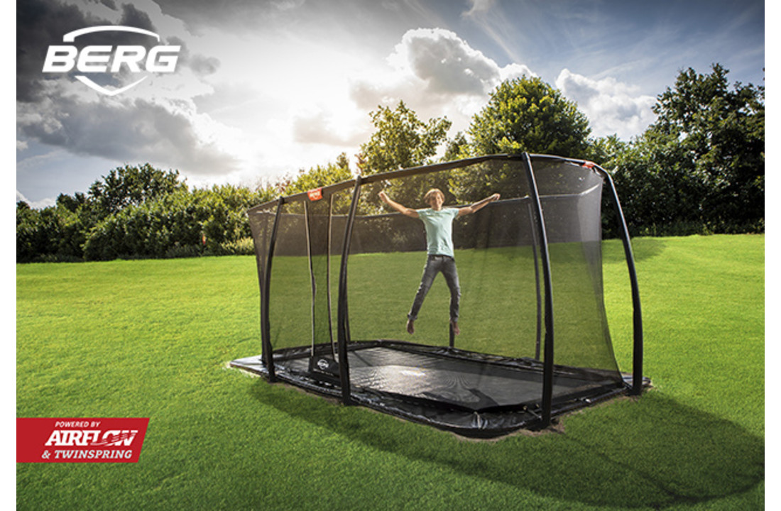 BERG Ultim Elite Flatground 500 zwart + Safetynet Deluxe XL