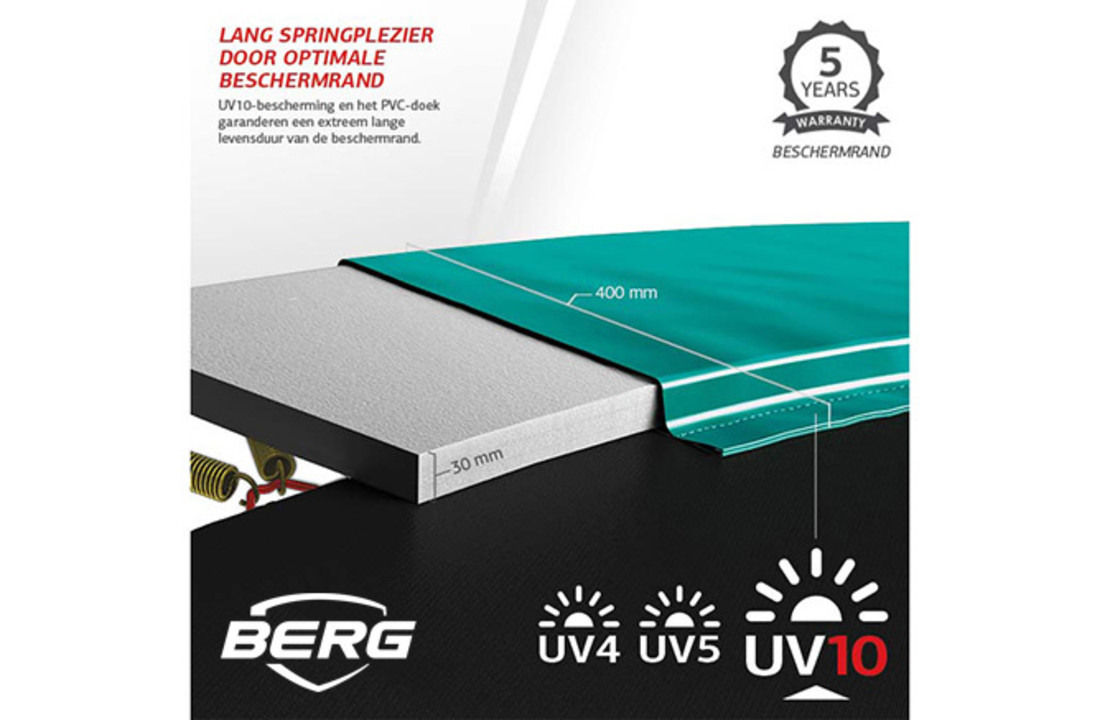 BERG Elite 380 grijs + Safetynet Deluxe