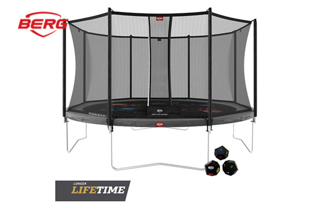 BERG Favorit 430 Levels Grijs + Safetynet Comfort