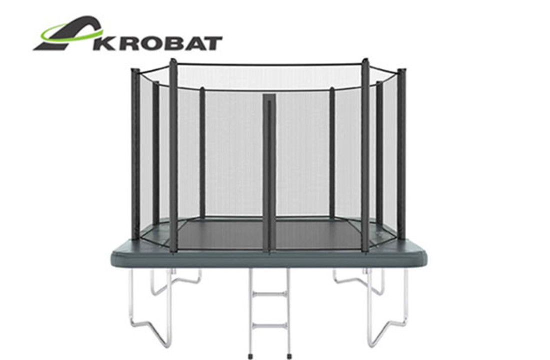 Akrobat Orbit 305x183 Antraciet incl. veiligheidsnet