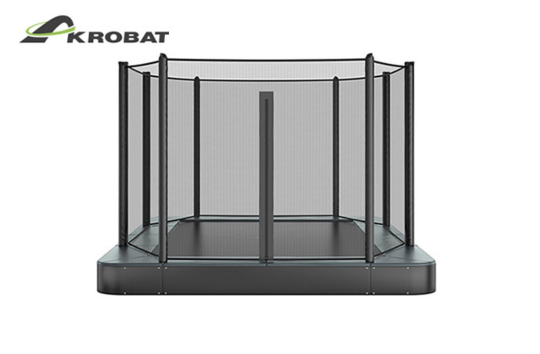 Akrobat Orbit Flat to the ground 335x244 Antraciet incl. veiligheidsnet