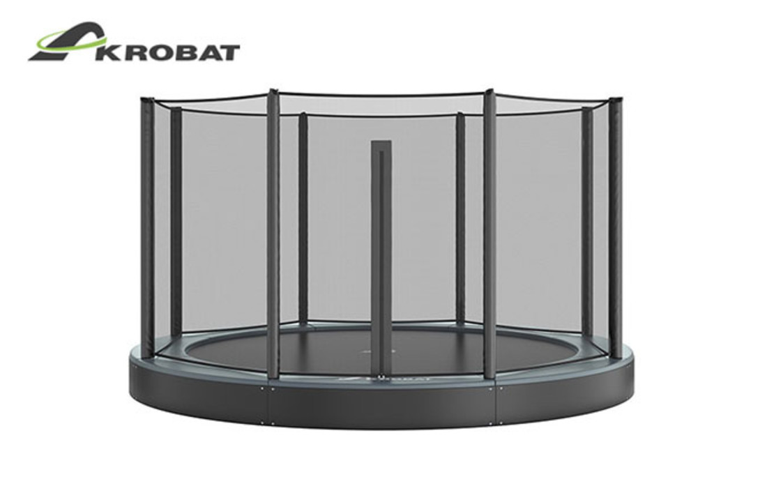 Akrobat Orbit Flat to the ground 365 Antraciet incl. veiligheidsnet