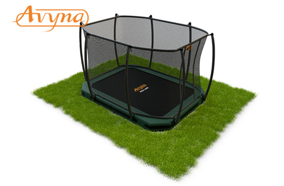Avyna Pro-Line InGround trampoline 380x255cm Groen COMBI