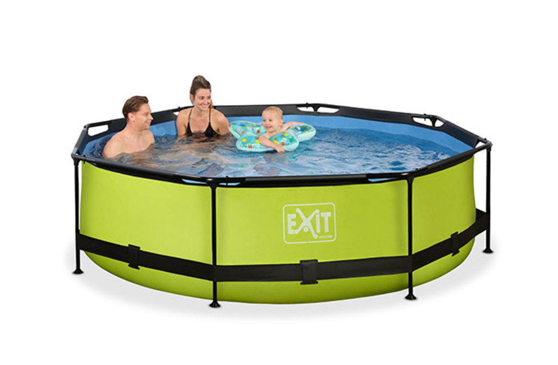 EXIT Toys zwembad Lime ø300x76cm met filterpomp