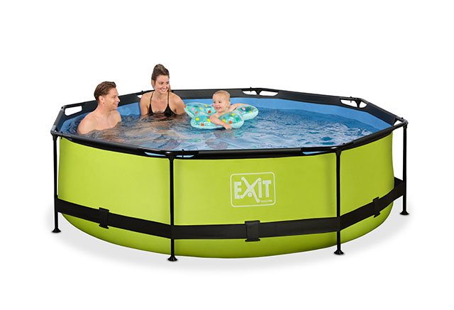 EXIT Toys zwembad Lime ø300x76cm met filterpomp