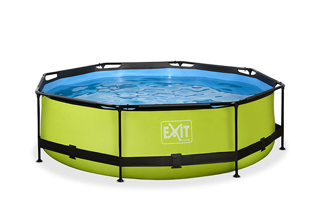 EXIT Toys zwembad Lime ø300x76cm met filterpomp