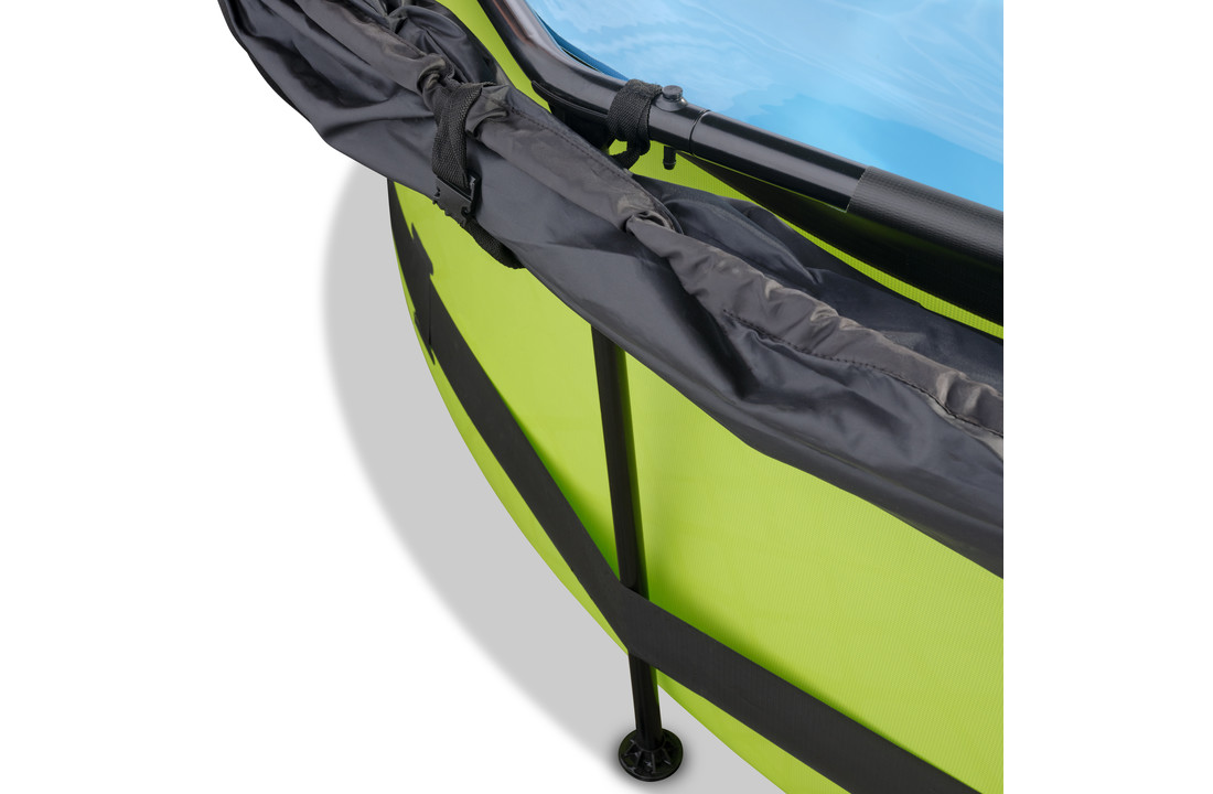 EXIT Toys zwembad Lime ø300x76cm met schaduwdoek en filterpomp