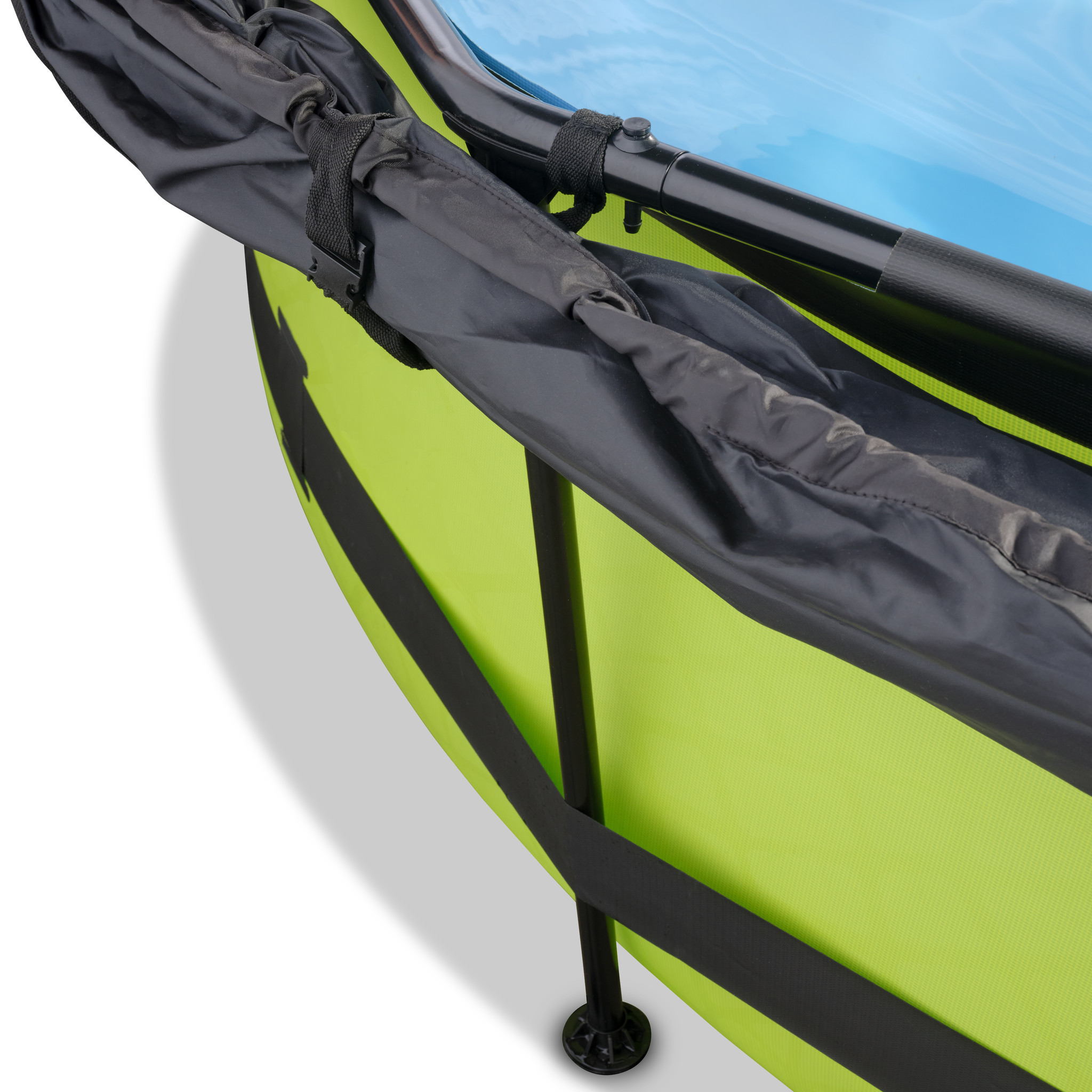 EXIT Toys zwembad Lime ø300x76cm met schaduwdoek en filterpomp
