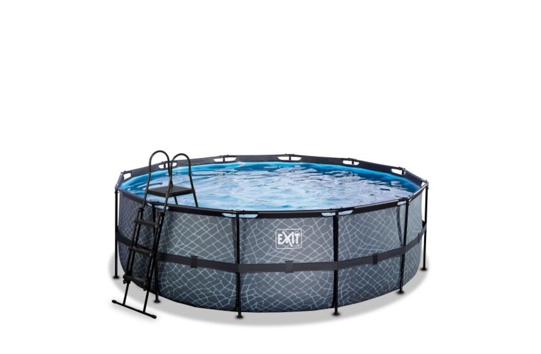 EXIT Toys zwembad Stone ø427x122 met filterpomp