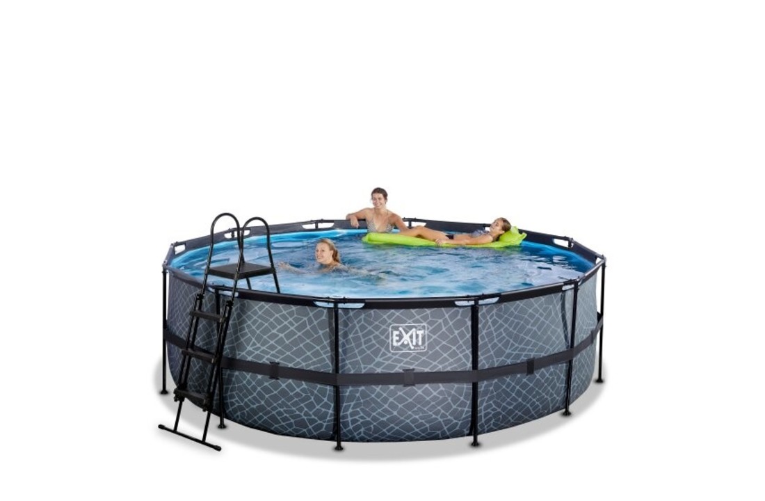 EXIT Toys zwembad Stone ø427x122 met filterpomp